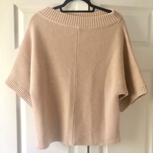 Tory Burch Poncho Style Wool Sweater